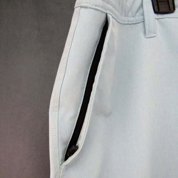 O'Neill Hybrid Light Blue Shorts Mens Size 38 Zip Pocket New Flaws Read - Picture 2 of 12